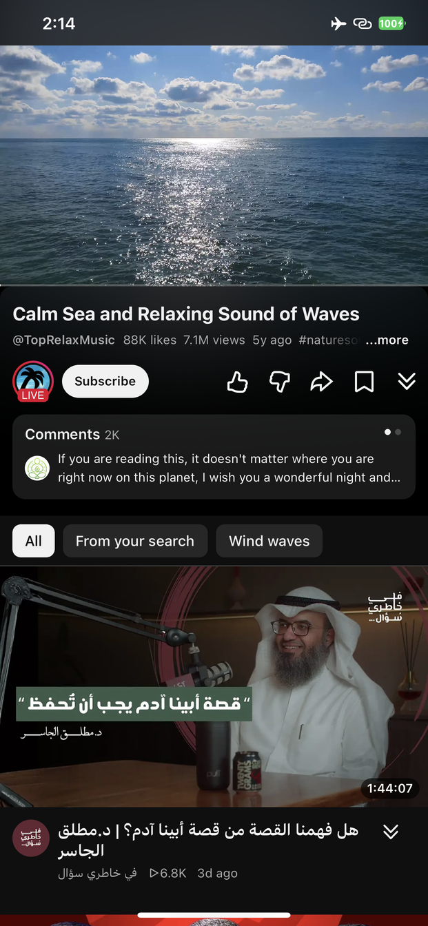 The save button in the row under the video