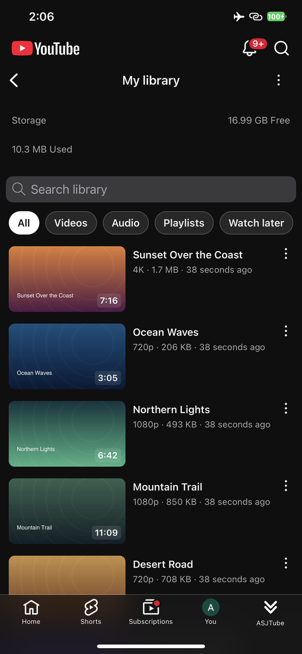My Library - everything you saved, laid out like Home